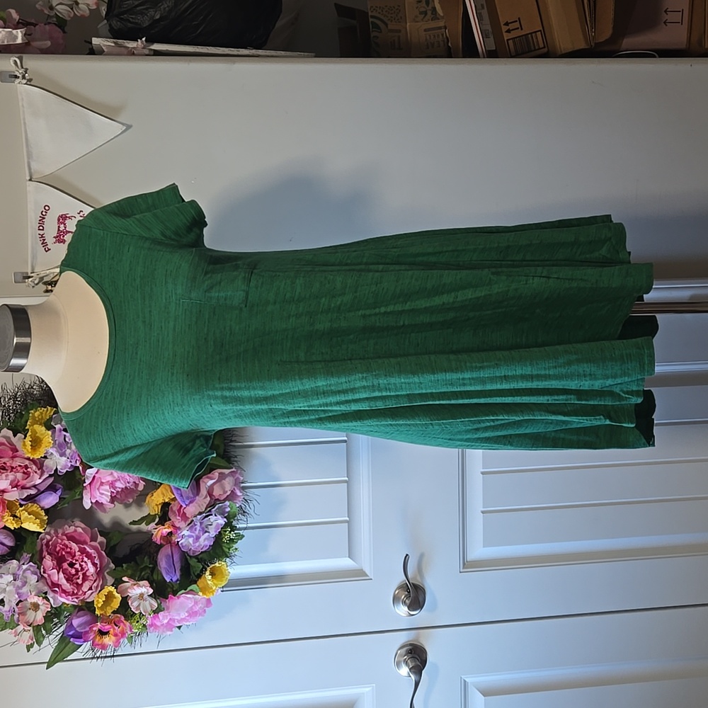 Lularoe hi-lo dress - heathered green